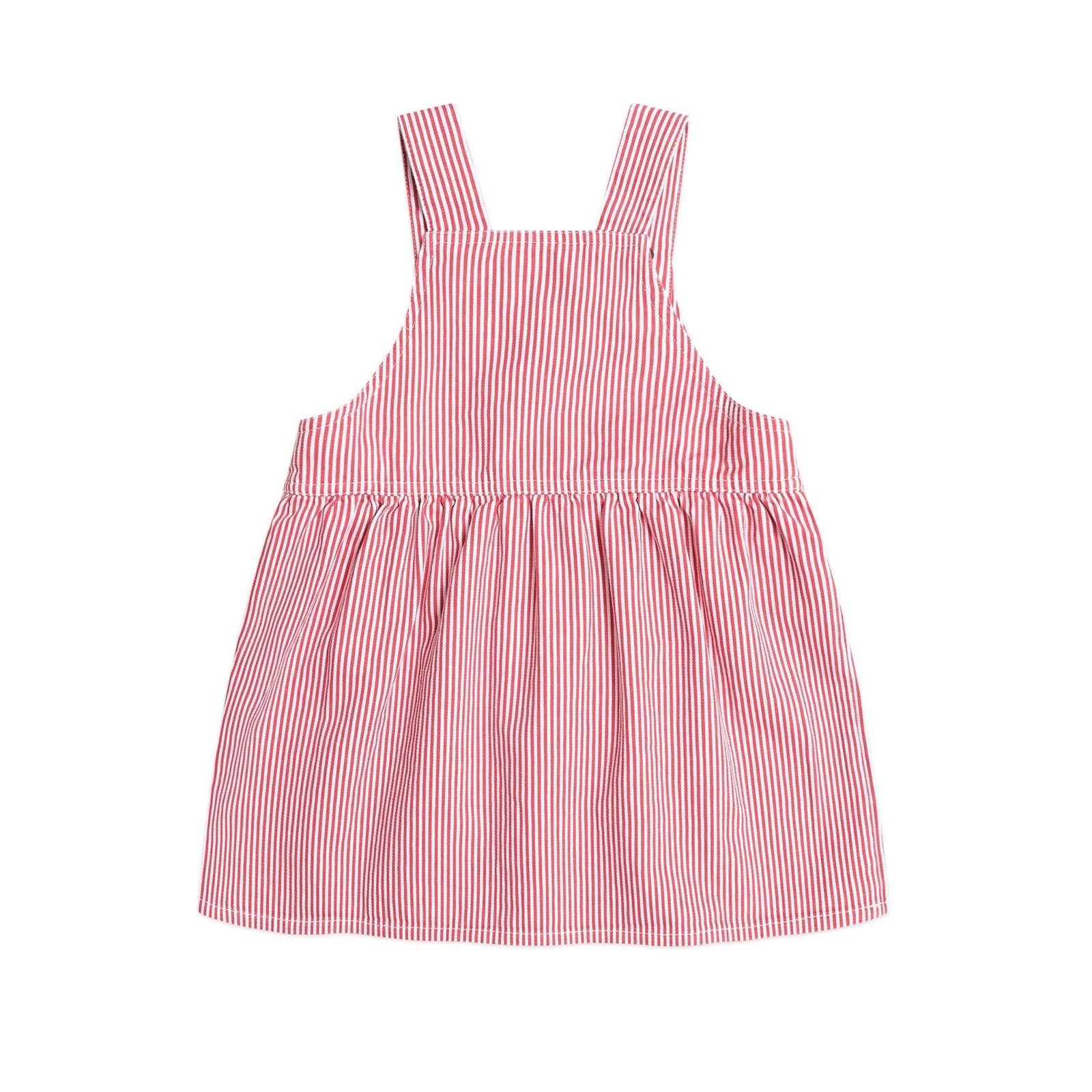 Chill Red Stripe Pinafore Dress