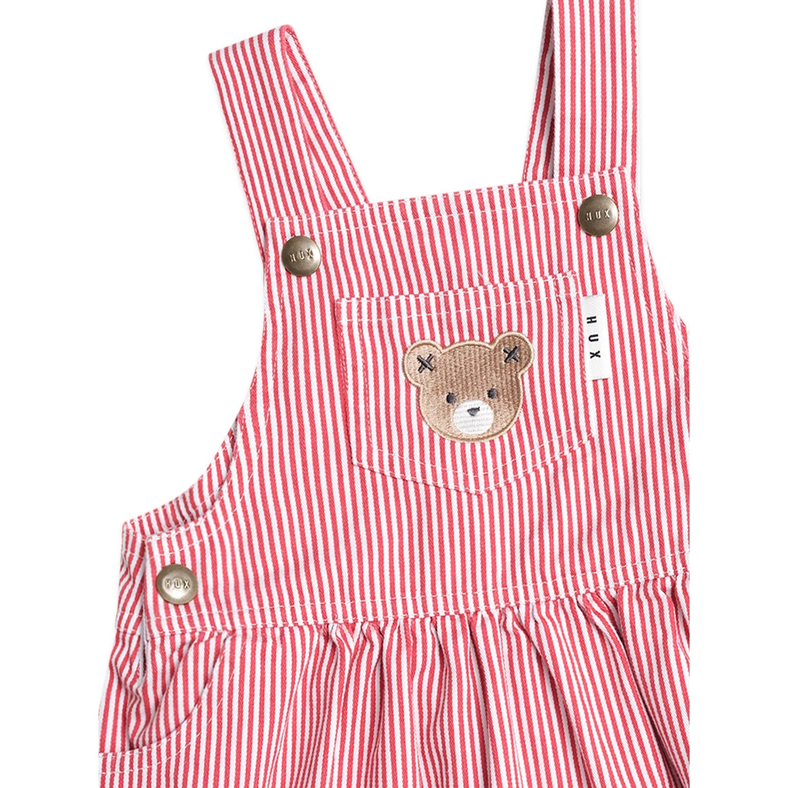 Chill Red Stripe Pinafore Dress