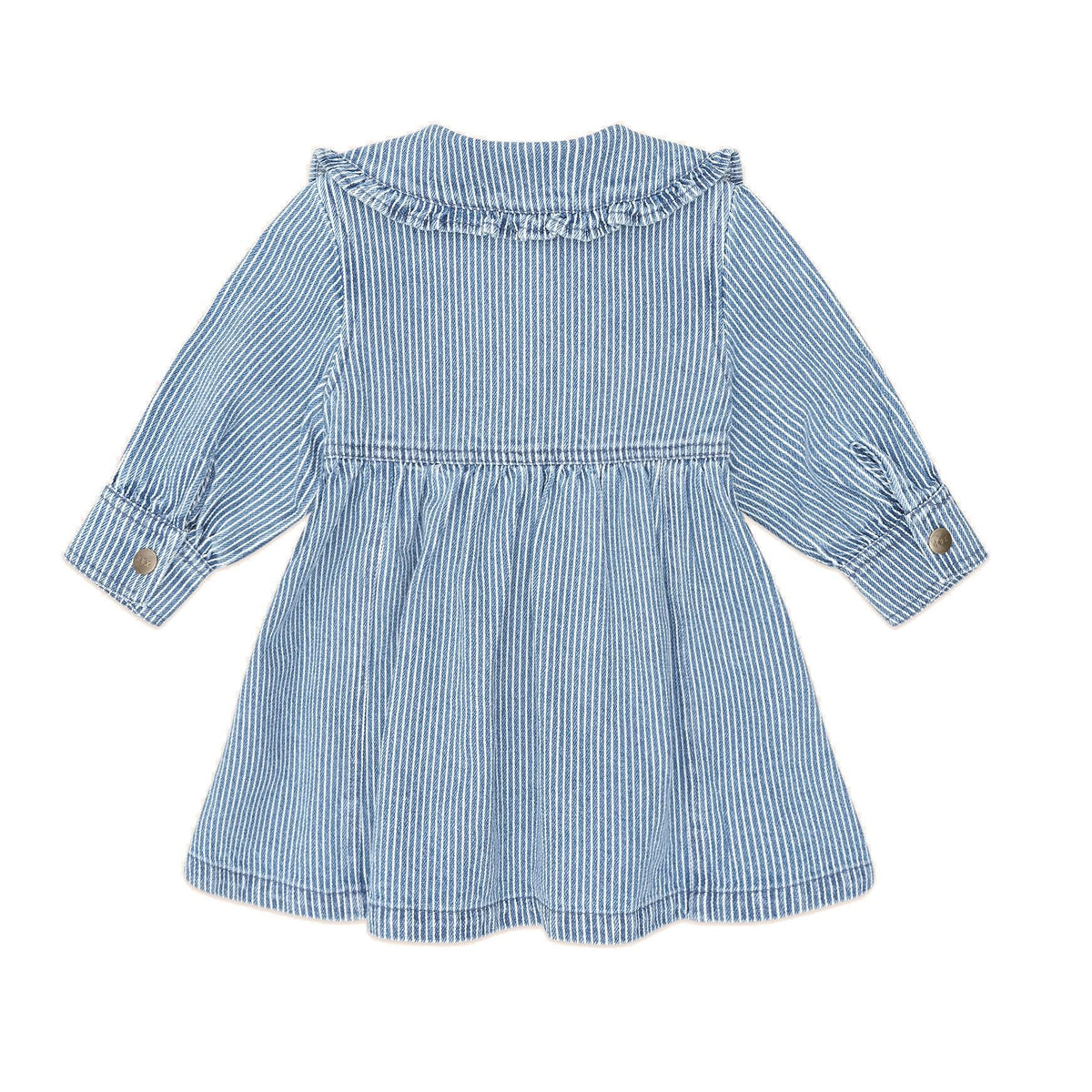 Vintage Bow Collar Denim Dress