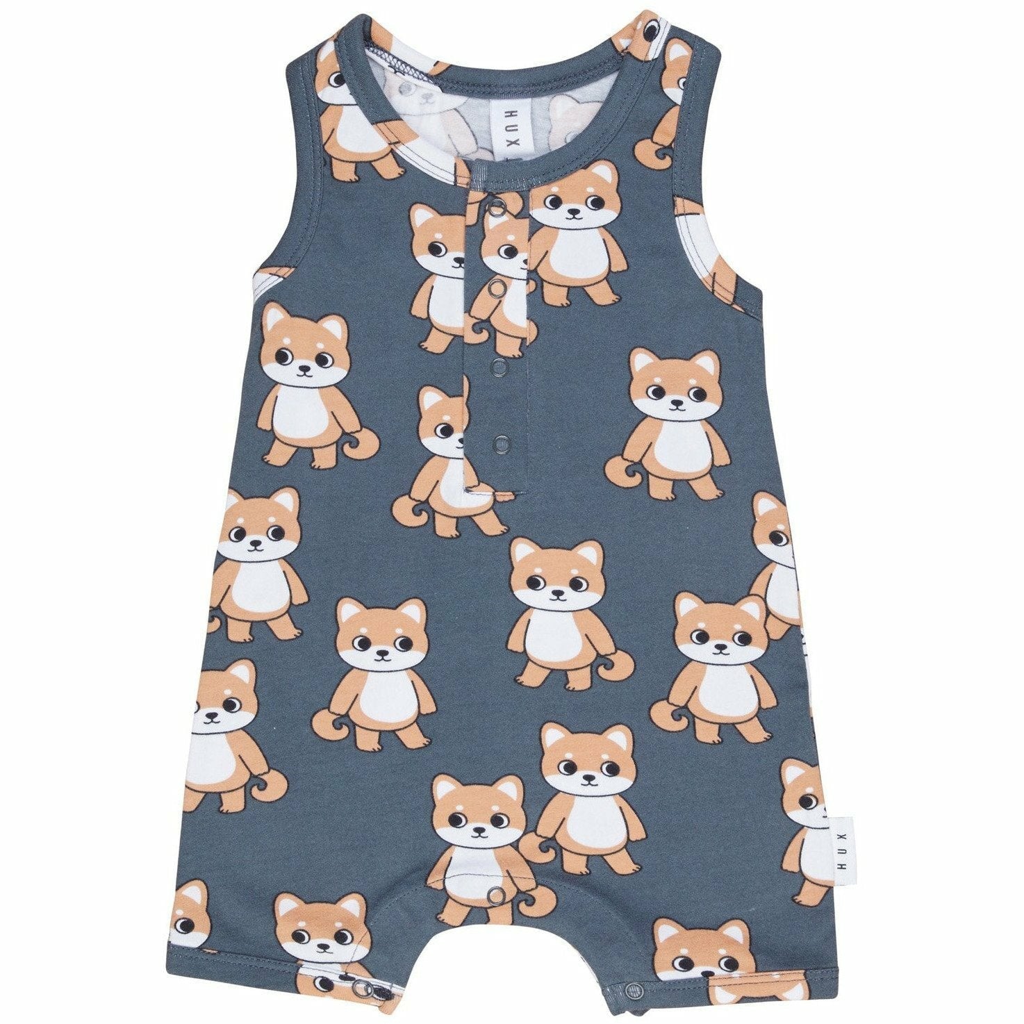 Shiba Sleeveless Romper - Ink