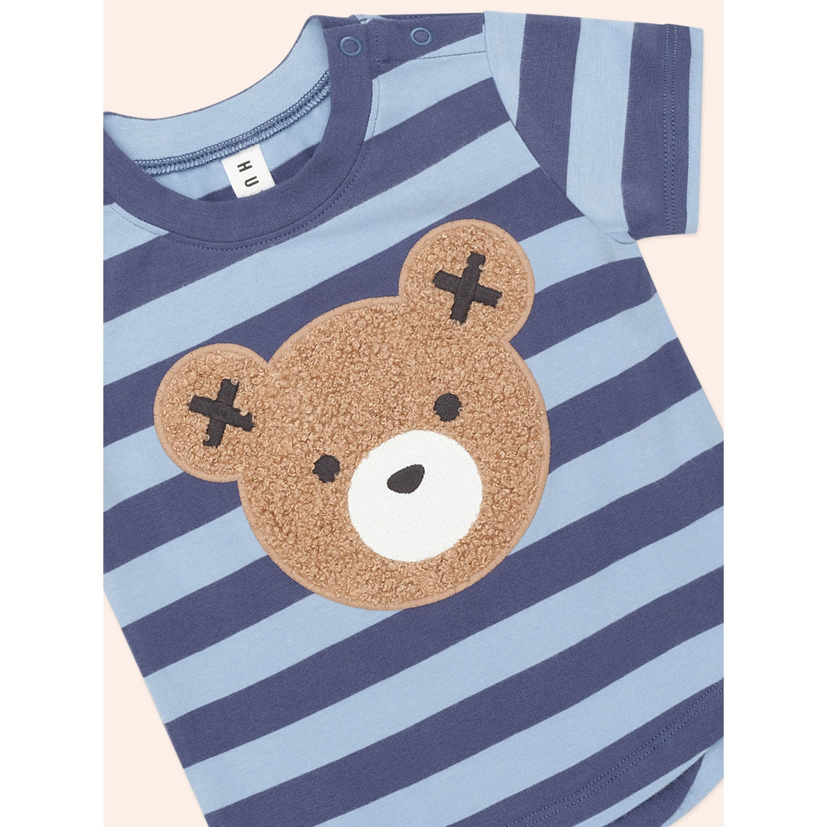 Furry Hux Blue Stripe Bear T-Shirt