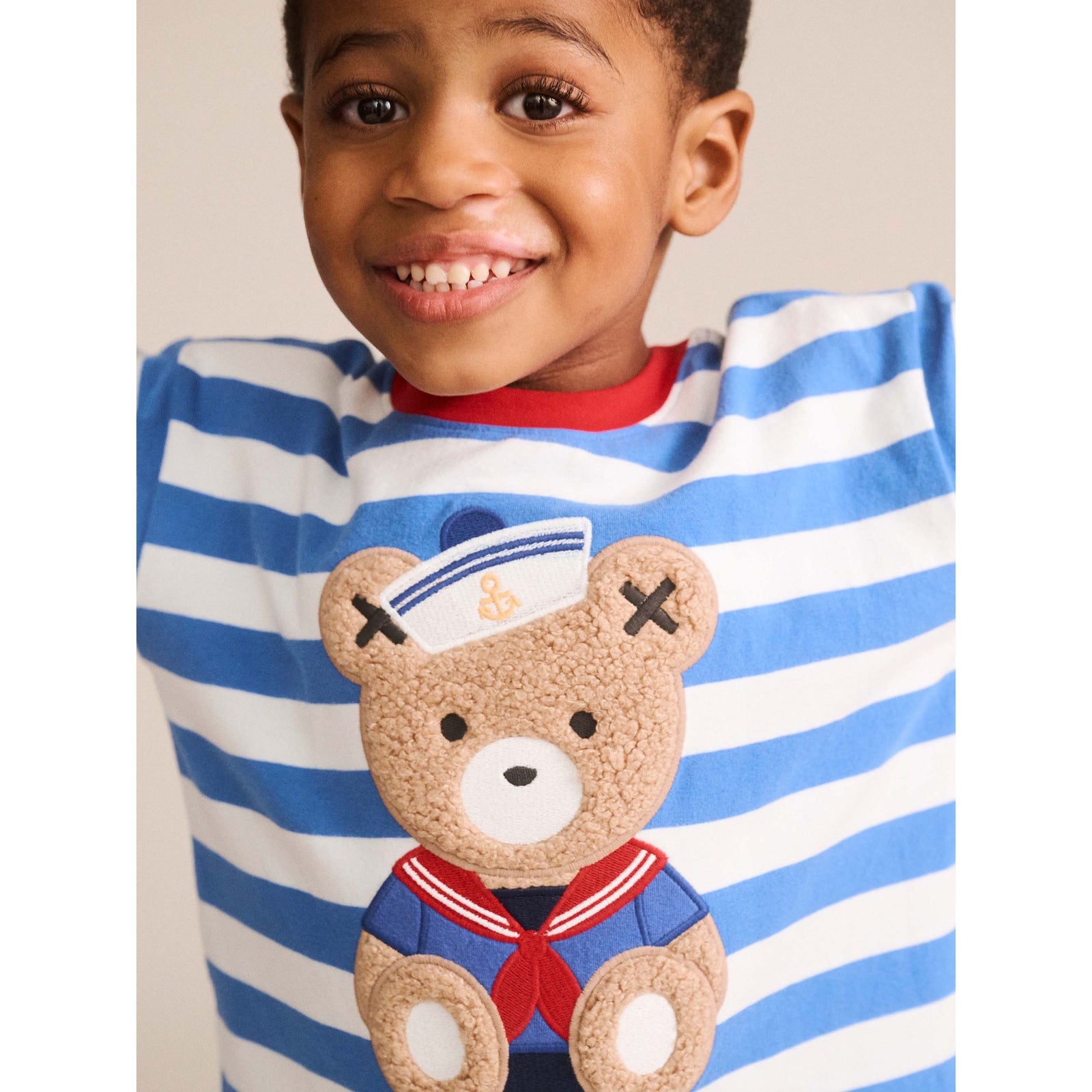 Nautical Stripe Sitting Hux Tee