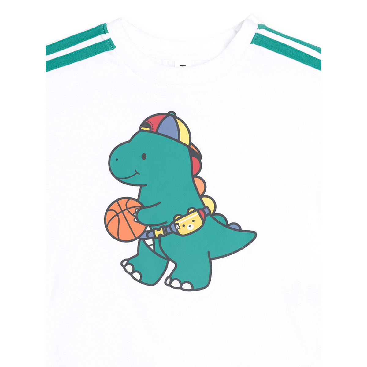 Baller Dino Sporty Stripe Tee