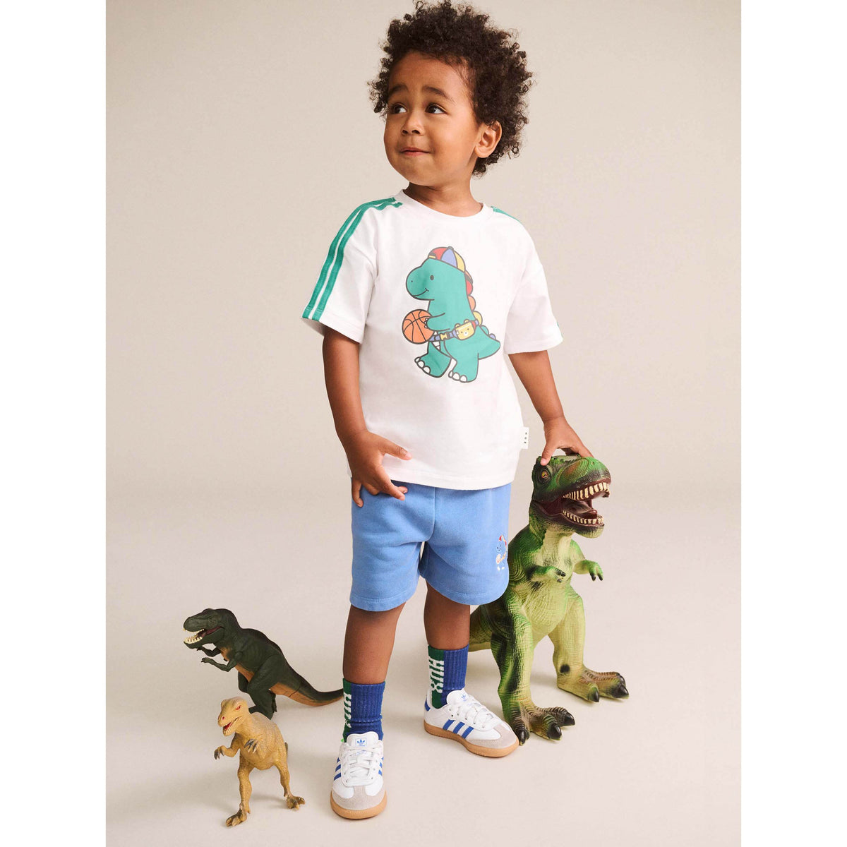 Baller Dino Sporty Stripe Tee