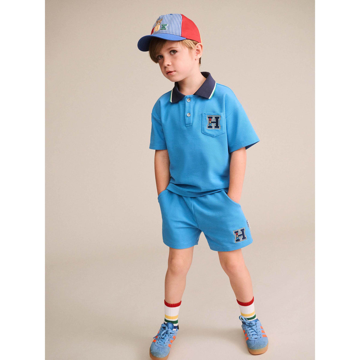 Collegiate Pique Polo - Nautical