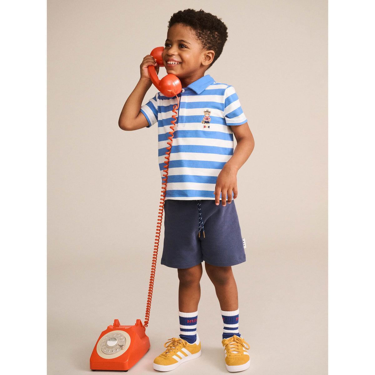 Nautical Stripe Standing Hux Polo