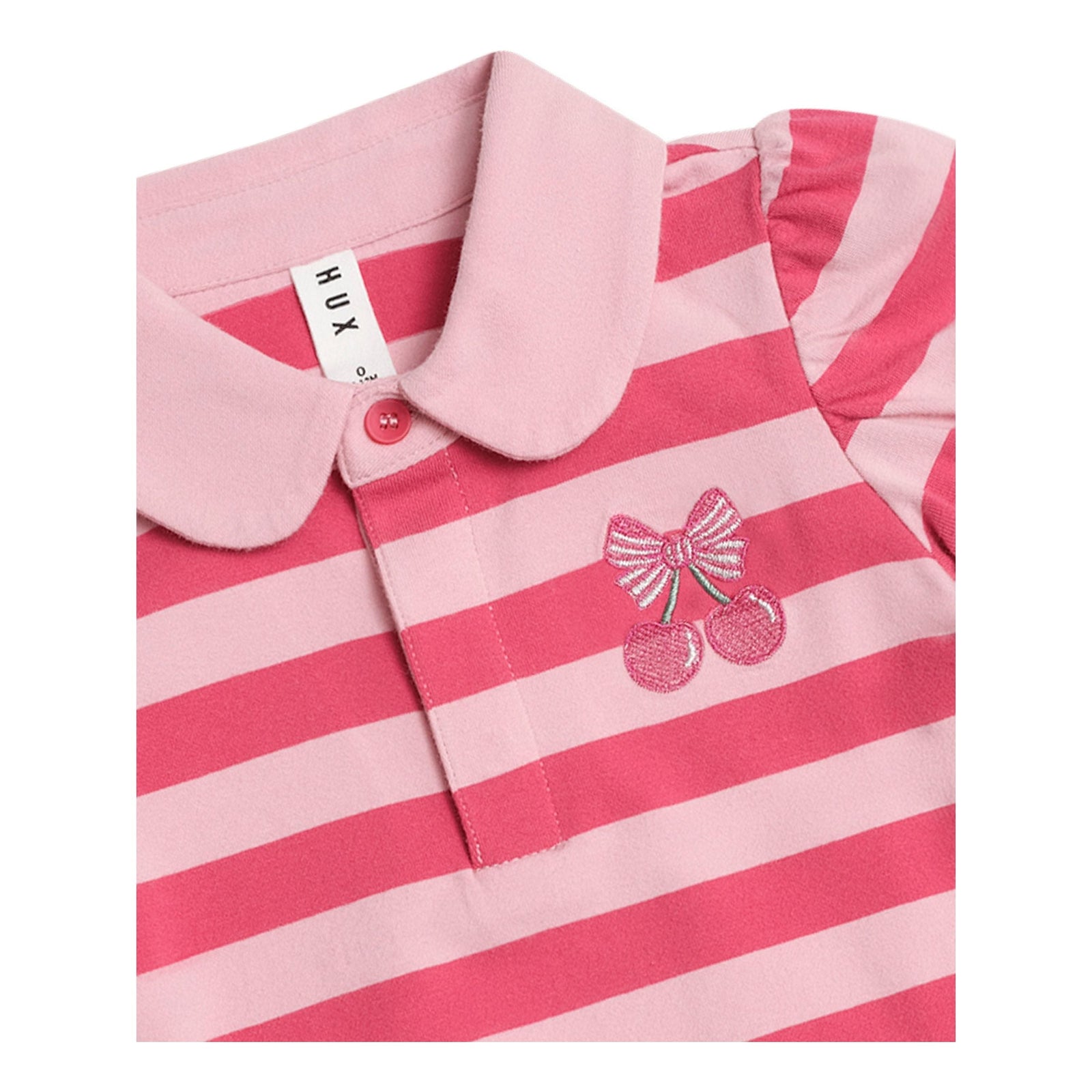 Cherry Pie Puff Sleeve Polo Tee