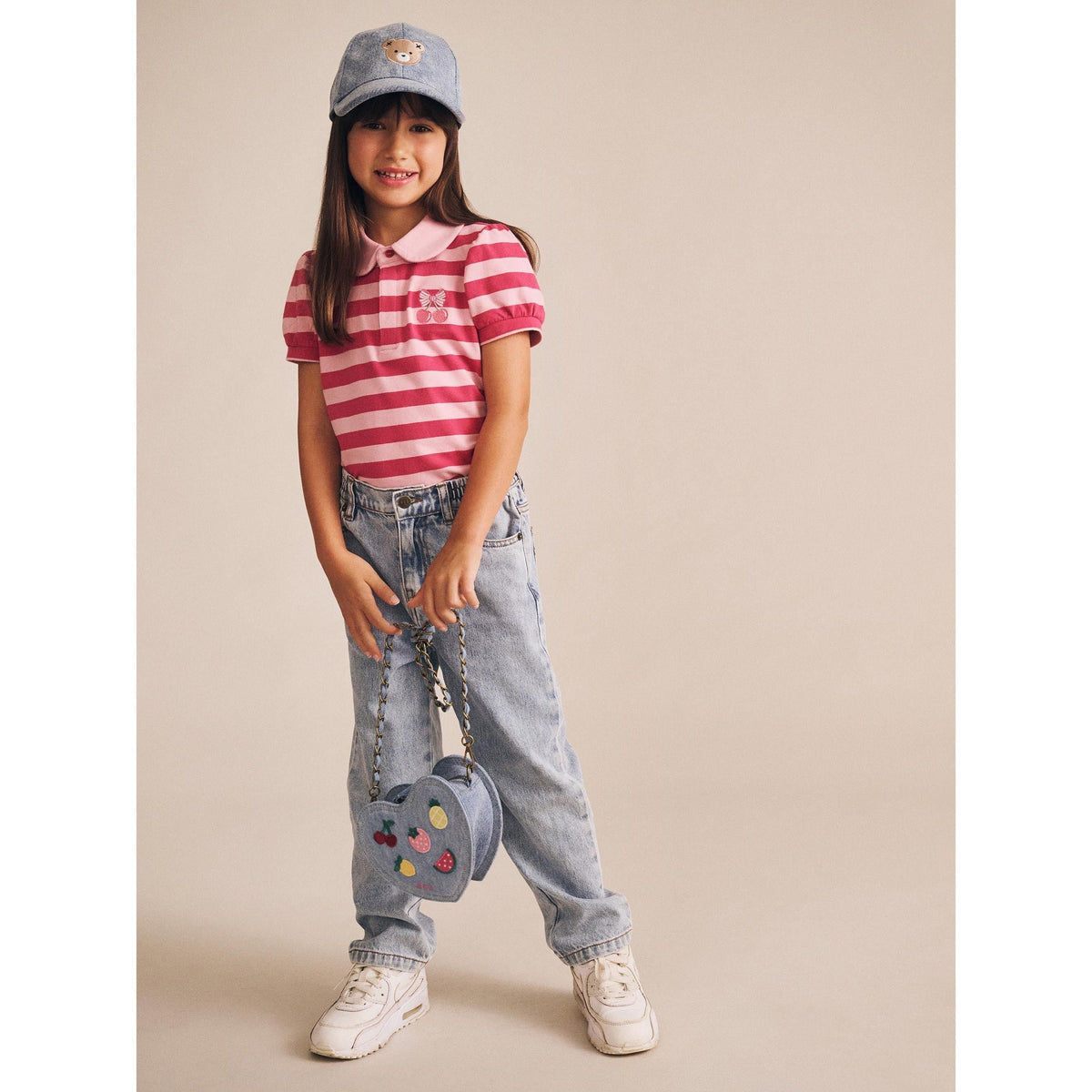Cherry Pie Puff Sleeve Polo Tee