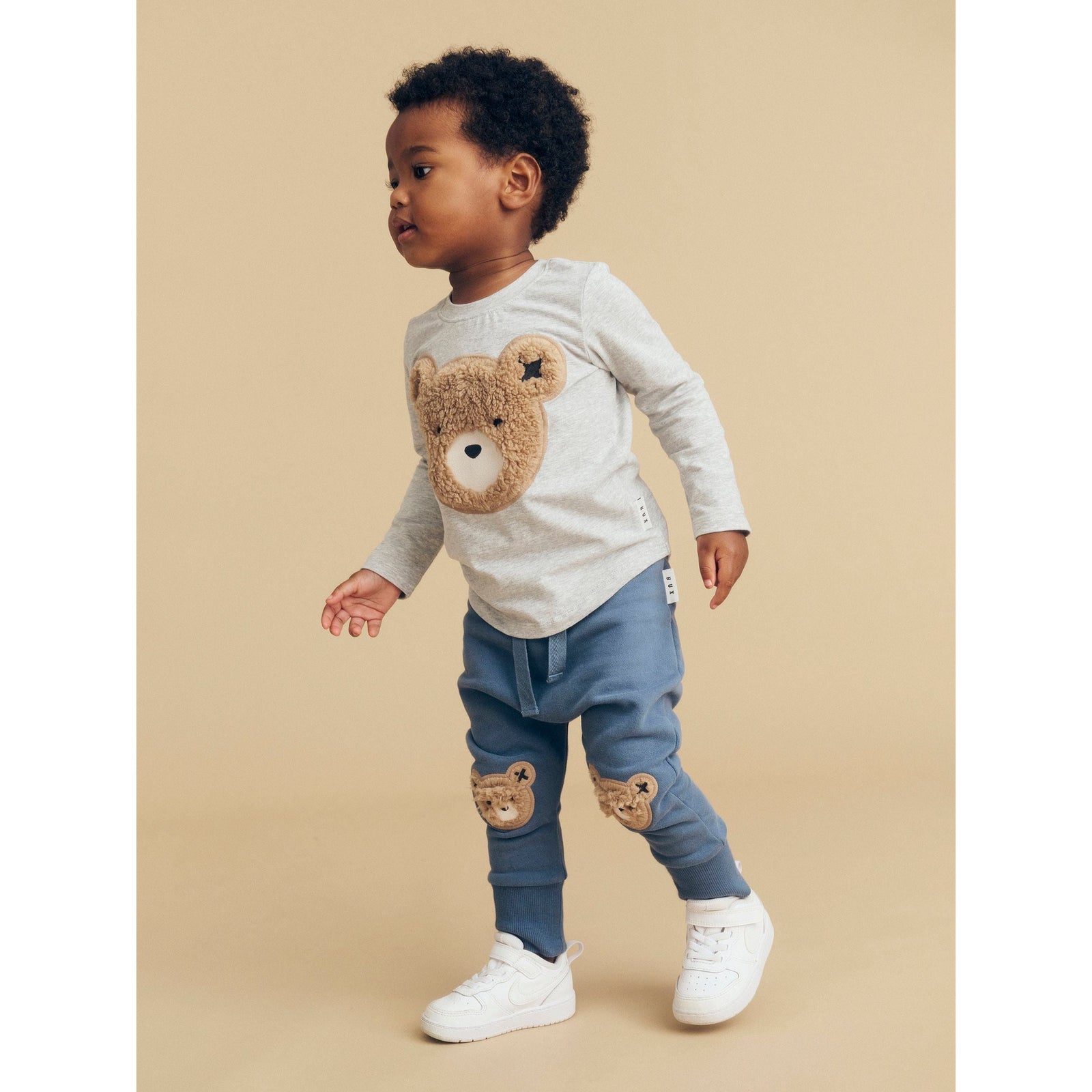 Grey Furry Huxbear Top