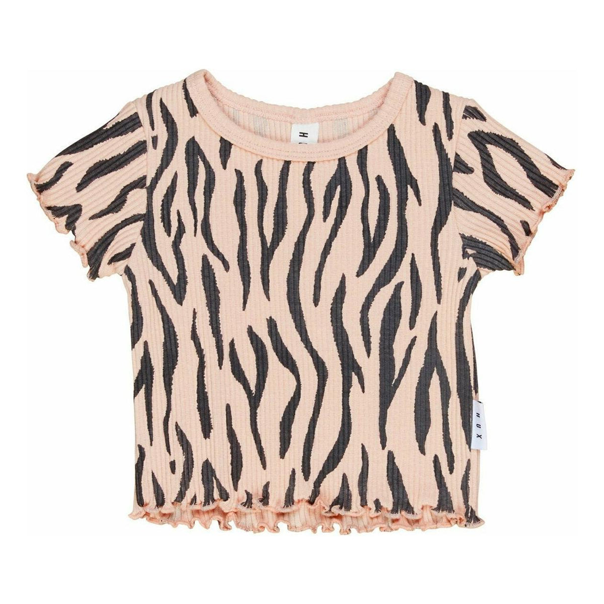 Tiger Rib Tee With Lettuce Edge