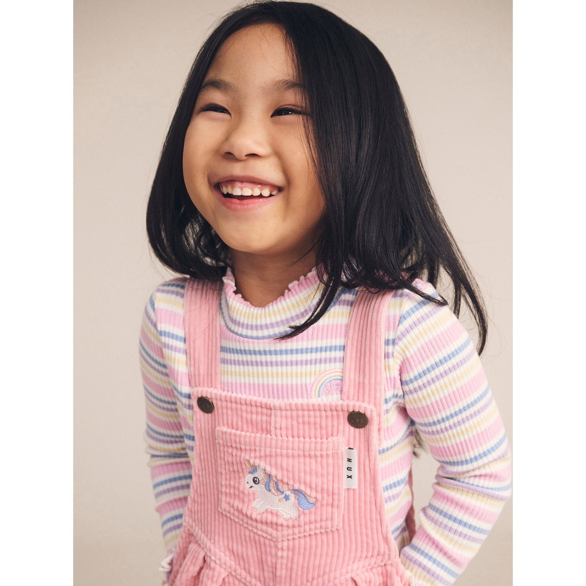 Rainbow Stripe Rib Skivvy