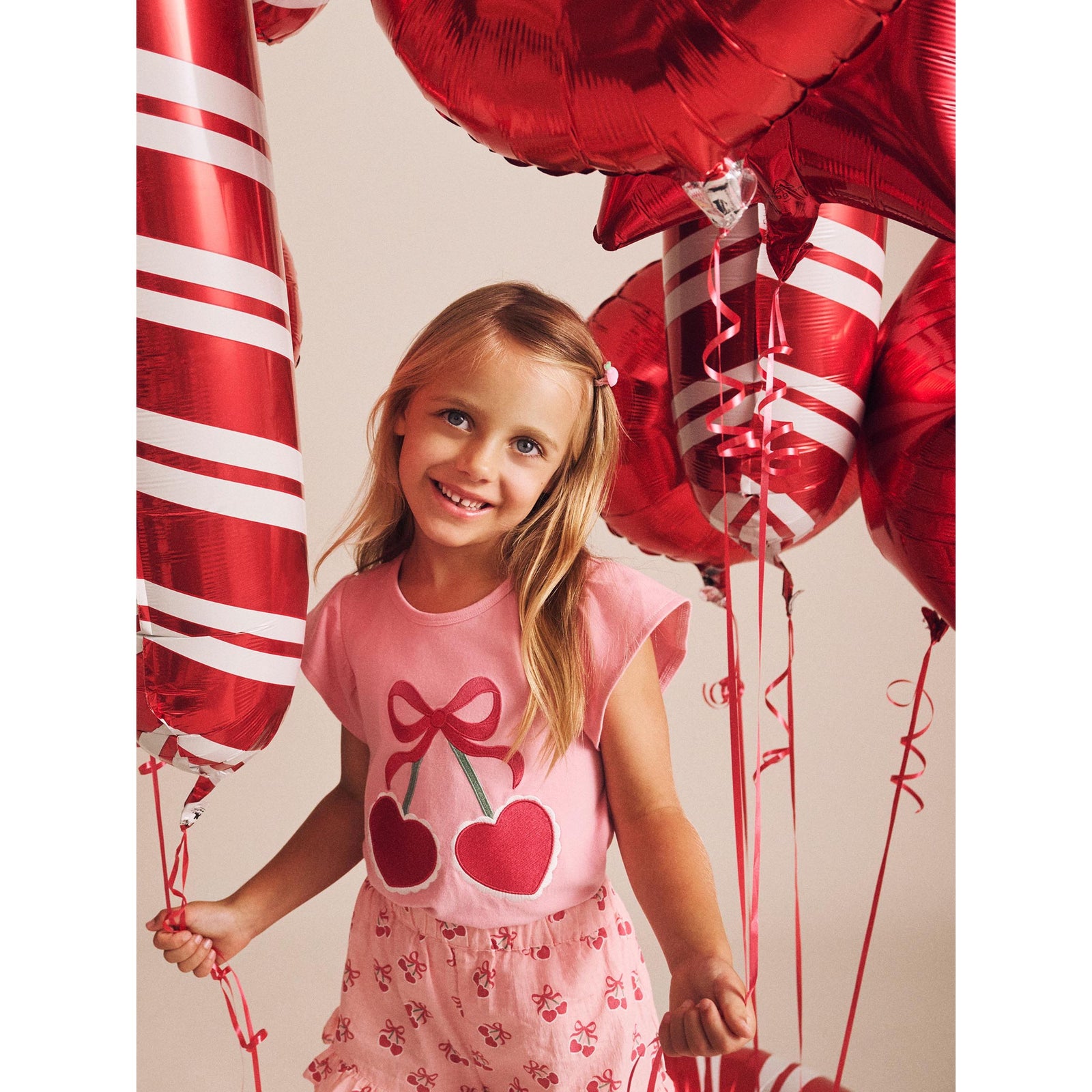 Cherry Heart Frill Tee