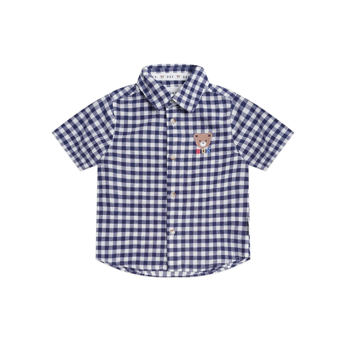 Huxbear Button Up Blue Check