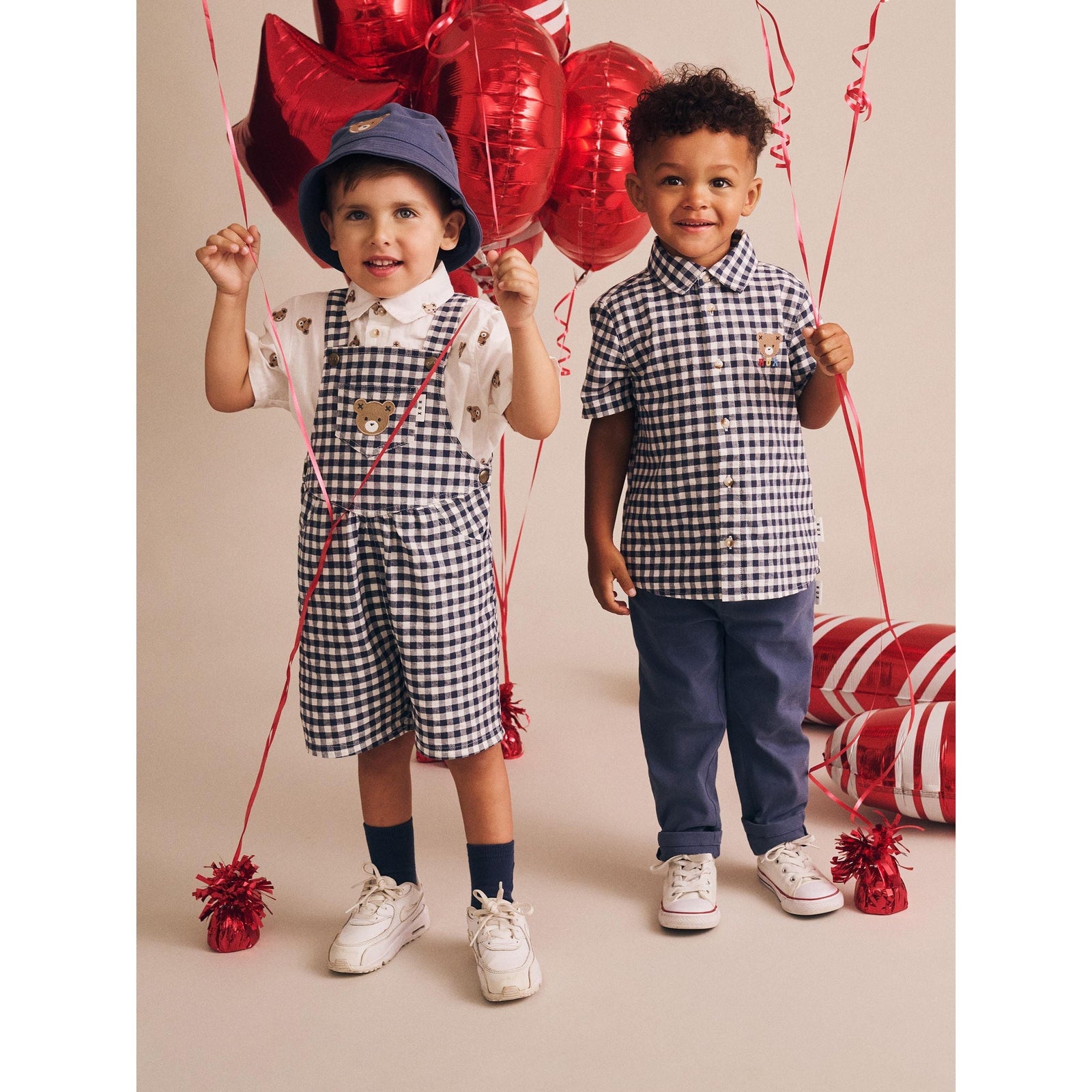 Huxbear Button Up Blue Check