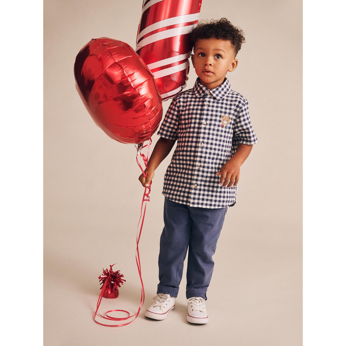 Huxbear Button Up Blue Check