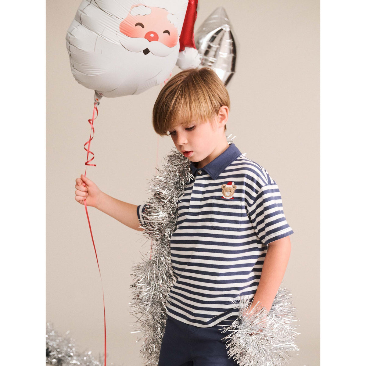 Stripe Father Huxmas Polo