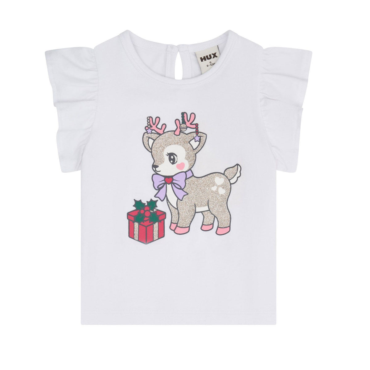 Reindeer Frill Slv Tee