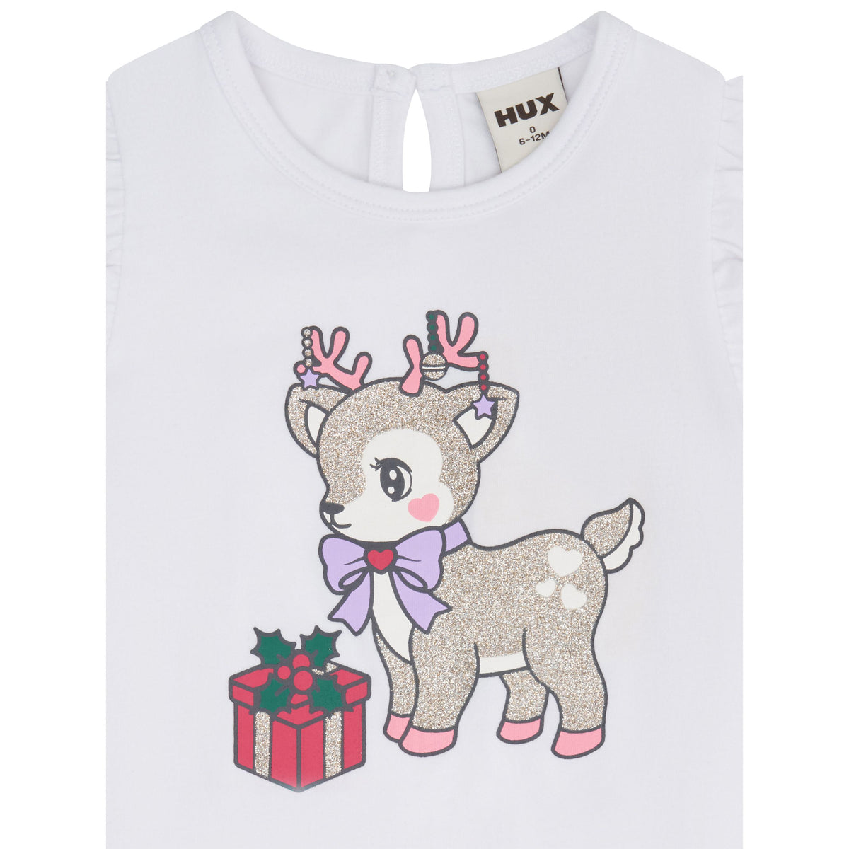 Reindeer Frill Slv Tee