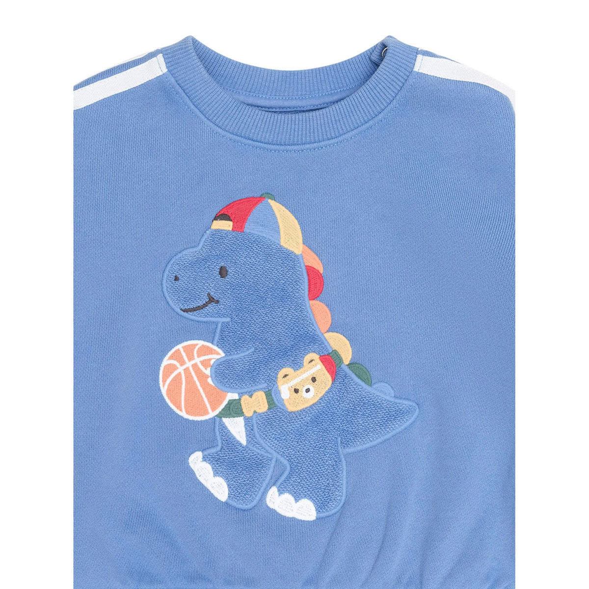 Baller Dino Sporty Stripe Sweatshirt
