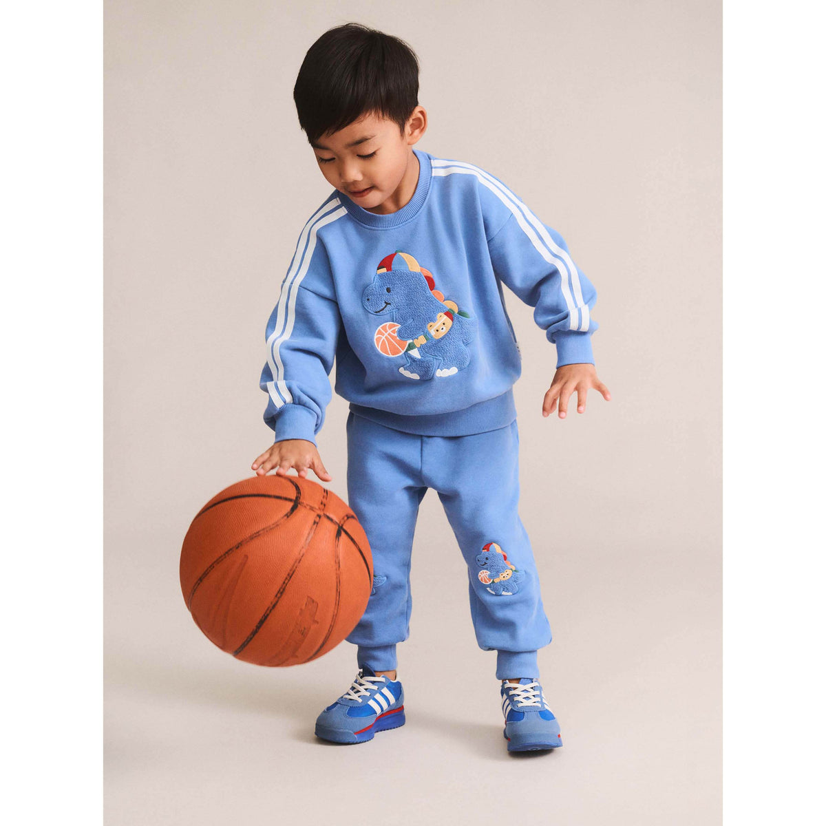 Baller Dino Sporty Stripe Sweatshirt