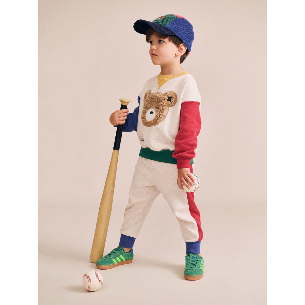 Furry Huxbear Colour Block Sweatshirt