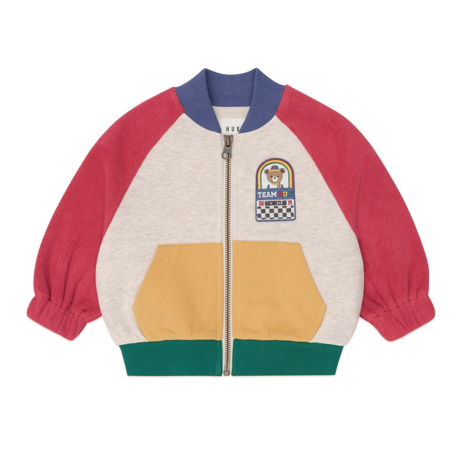 Hux Colour Block Zip Sweat