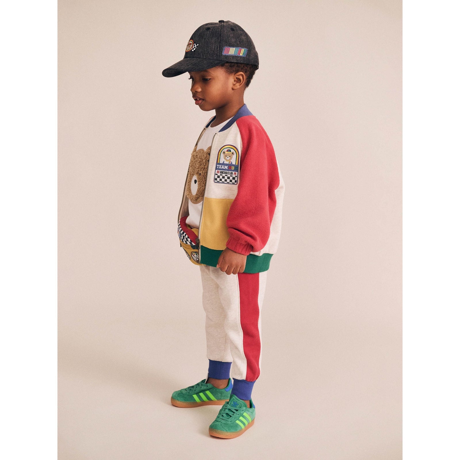 Hux Colour Block Zip Sweat
