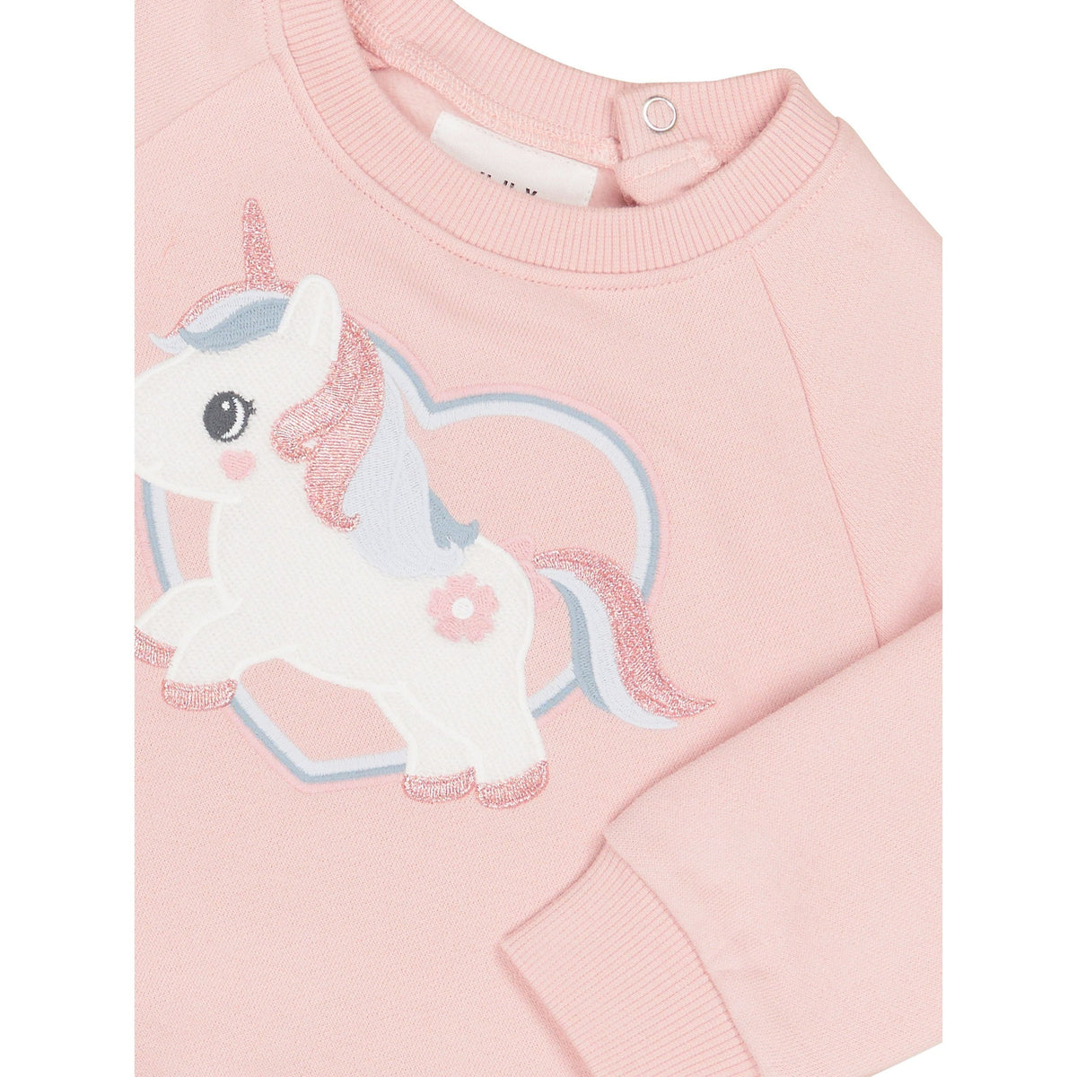 Unicorn Heart Sweatshirt Pink Pearl