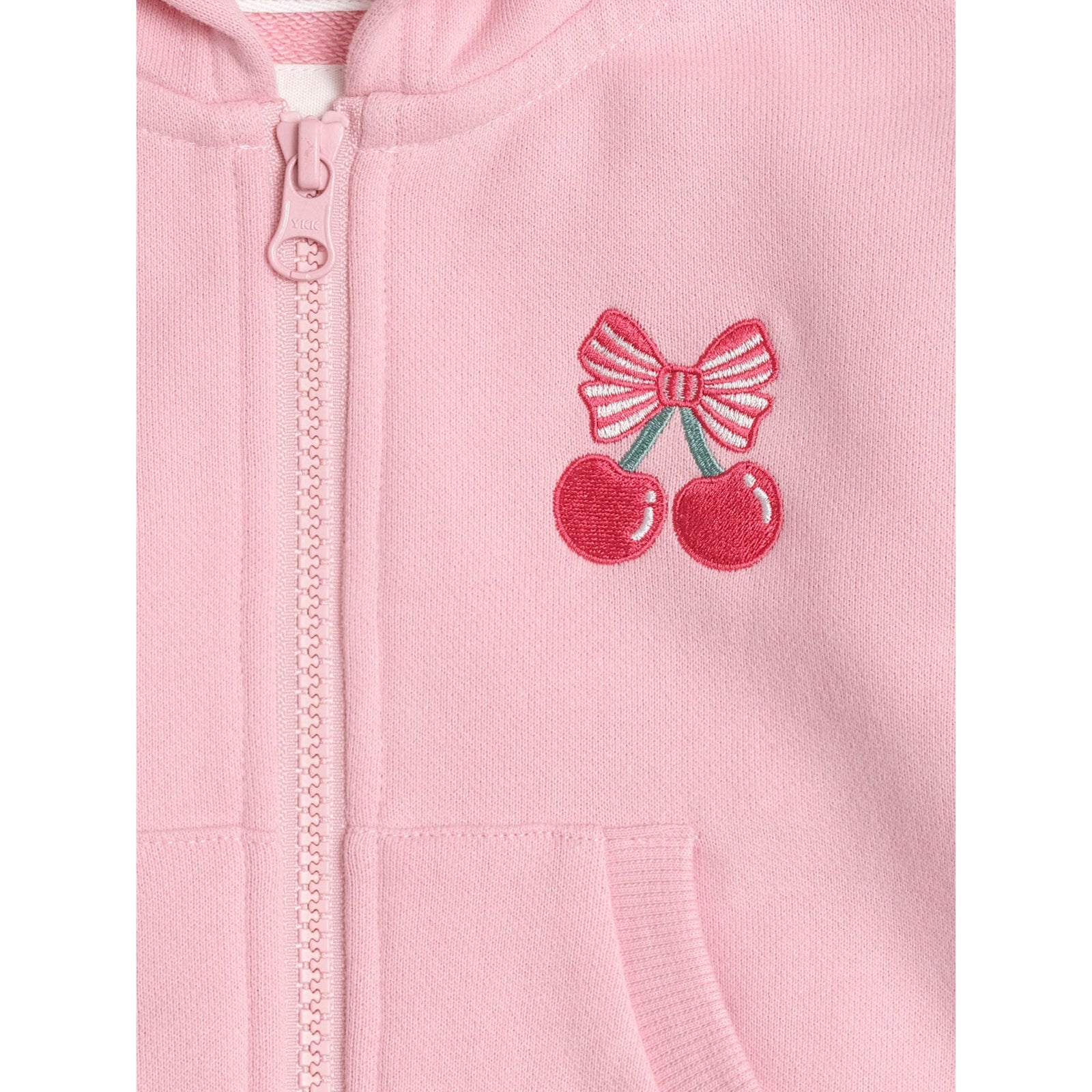 Zip Up Frill Hoodie Apricot