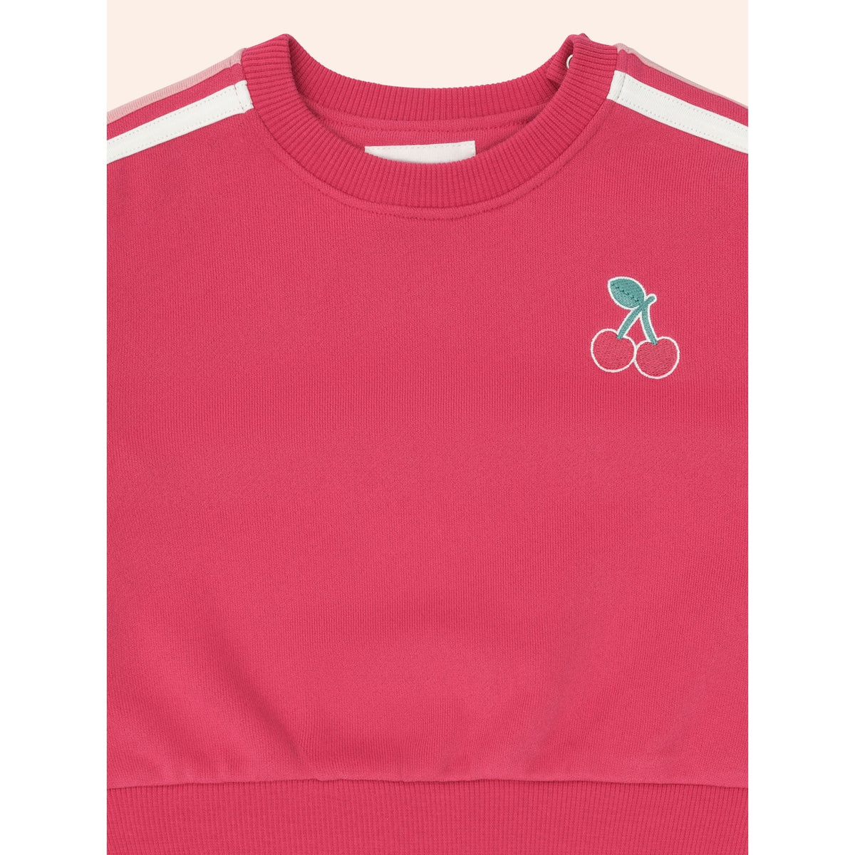 Cherry Racer Stripe Sweatshirt