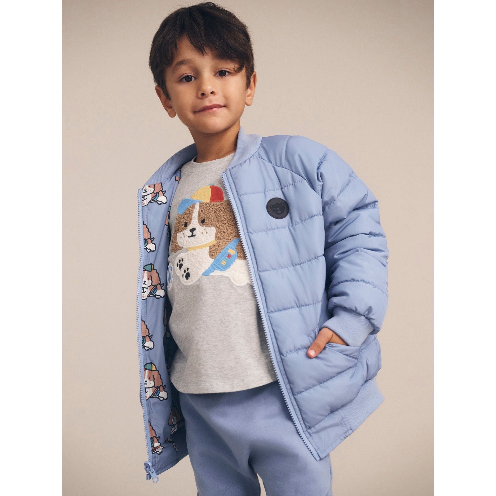 Happy Pup Reversible Bomber