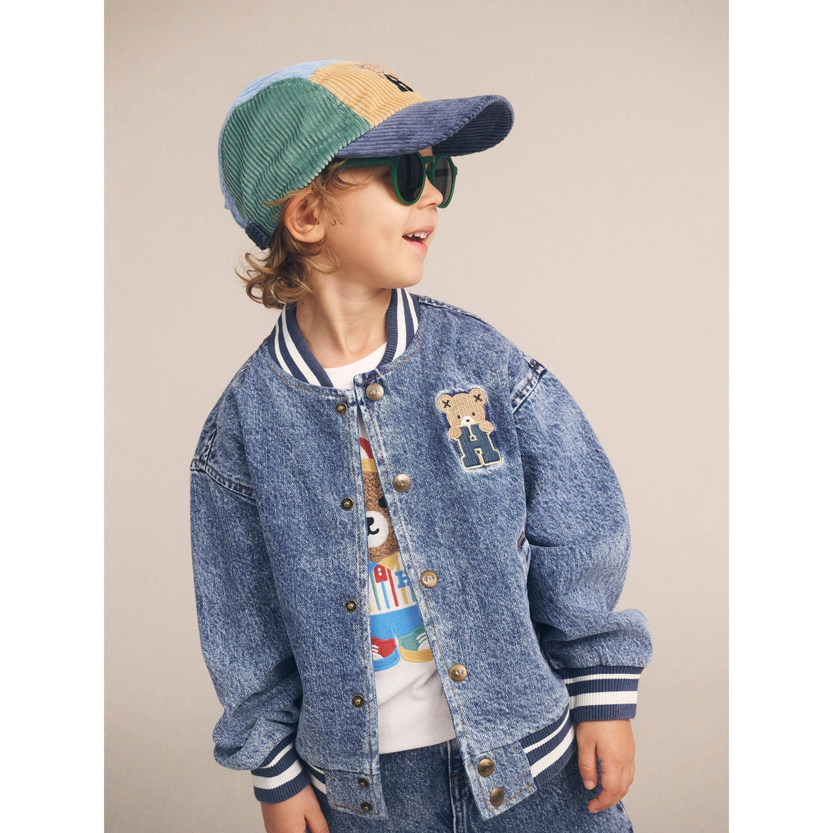 Dreamy Denim Bomber Jacket