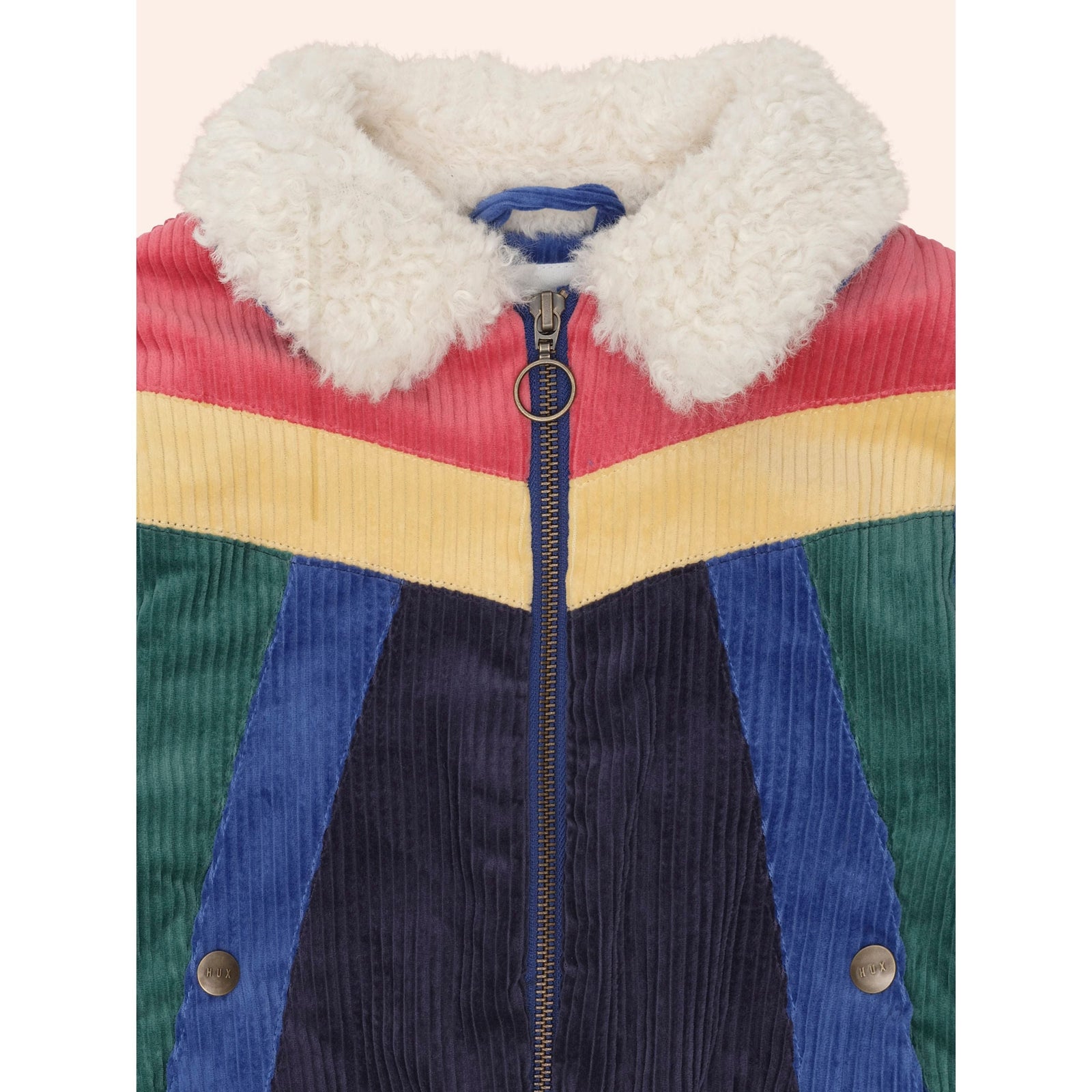 Colour Block Cord Jacket