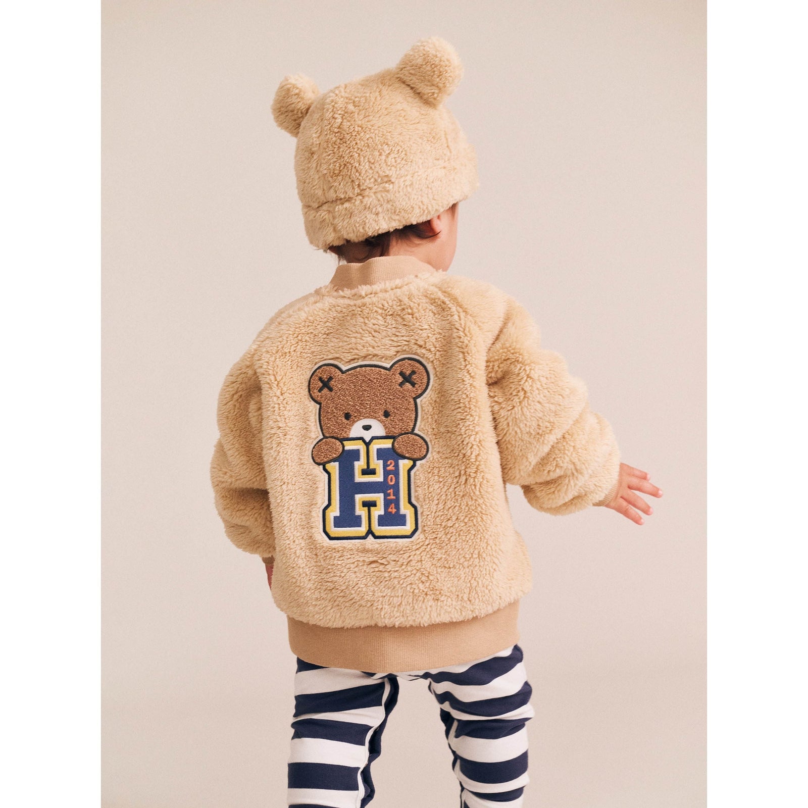 Varsity Hux Fur Jacket - Bear