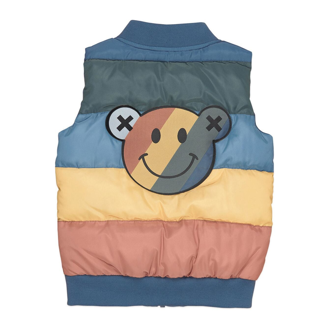 Smiley Rainbow Puffer Vest