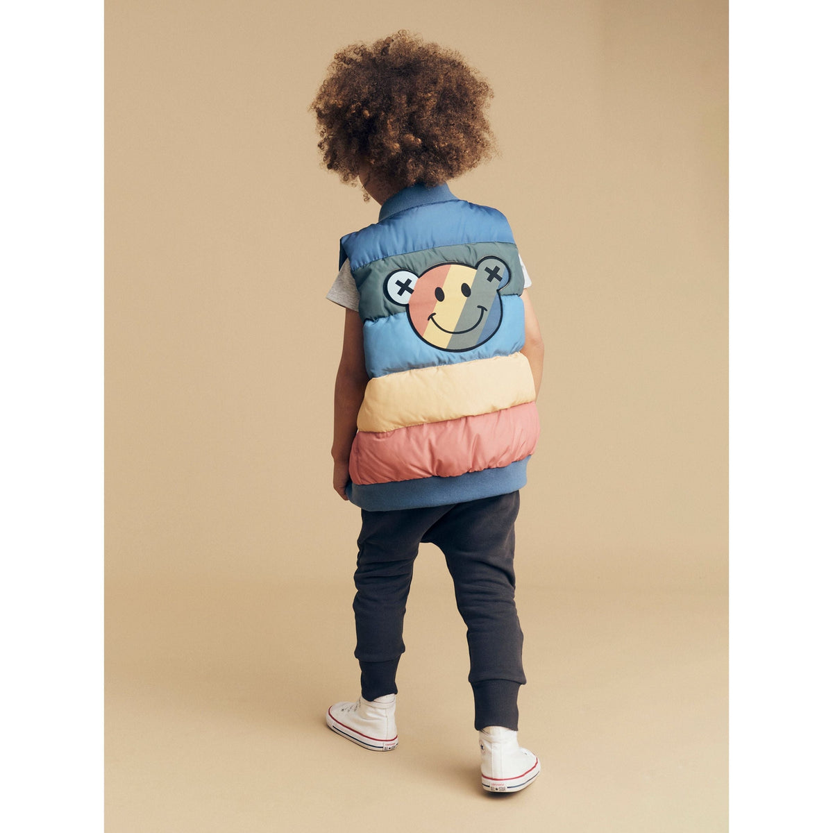 Smiley Rainbow Puffer Vest