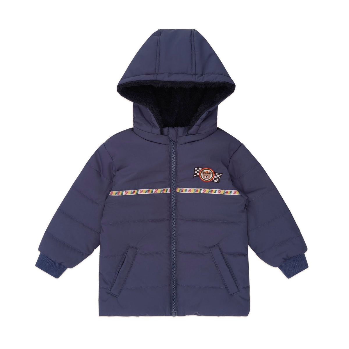 Rug Up Hux Spliced Puffer Jacket