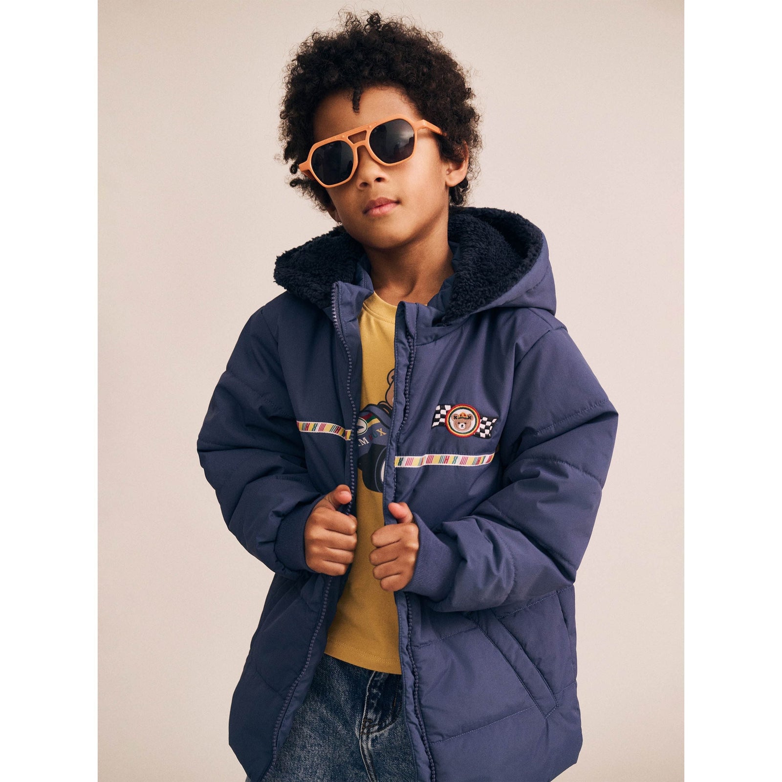 Rug Up Hux Spliced Puffer Jacket