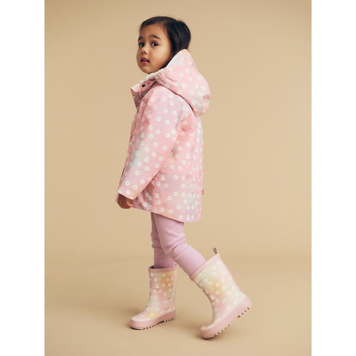Rainbow Bunny Raincoat