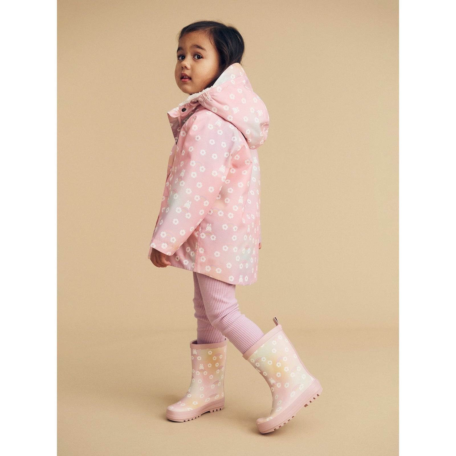Rainbow Bunny Raincoat