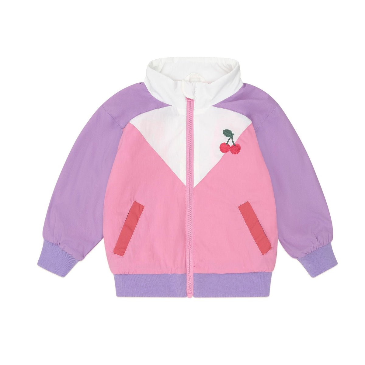 Retro Cherry Spliced Windbreaker