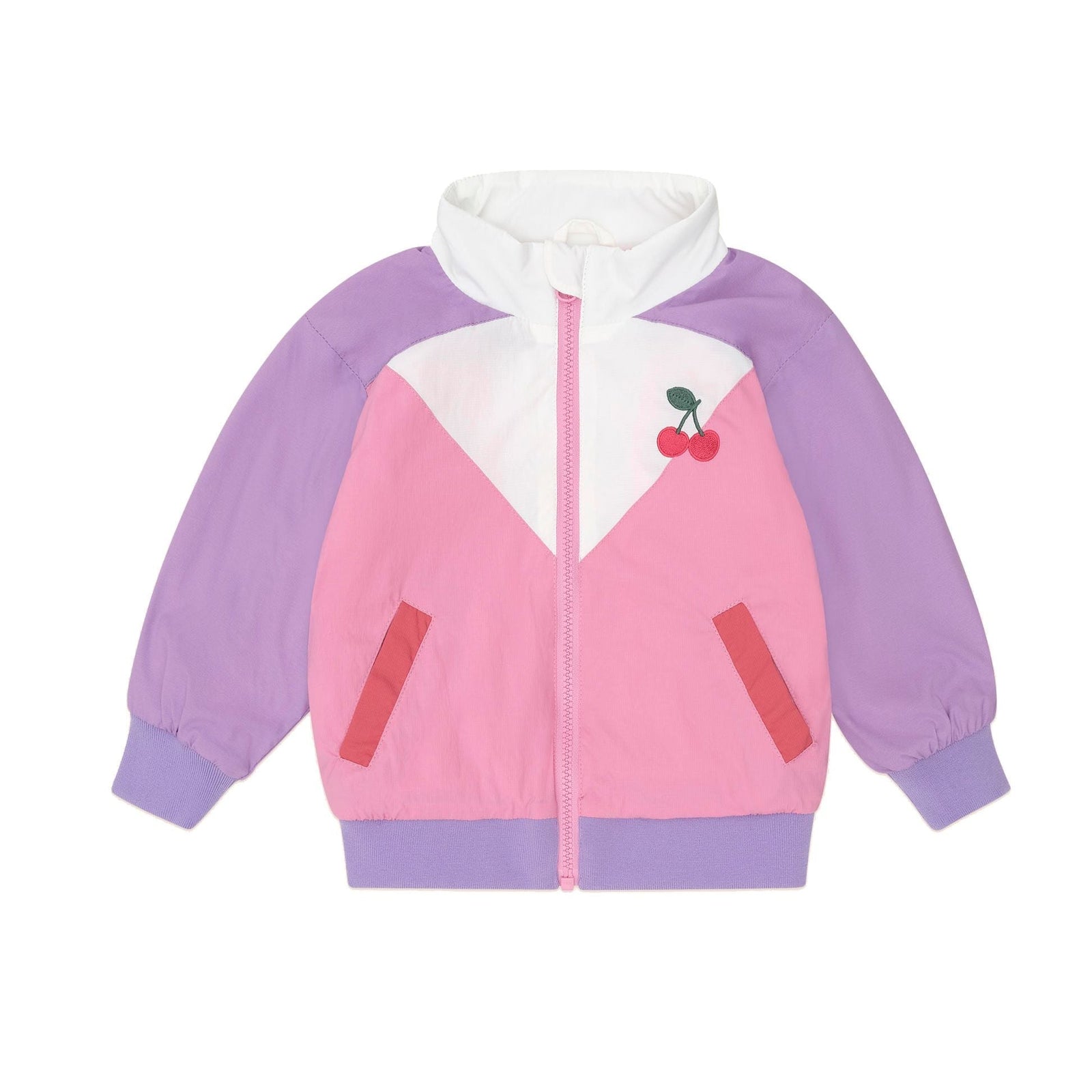 Retro Cherry Spliced Windbreaker