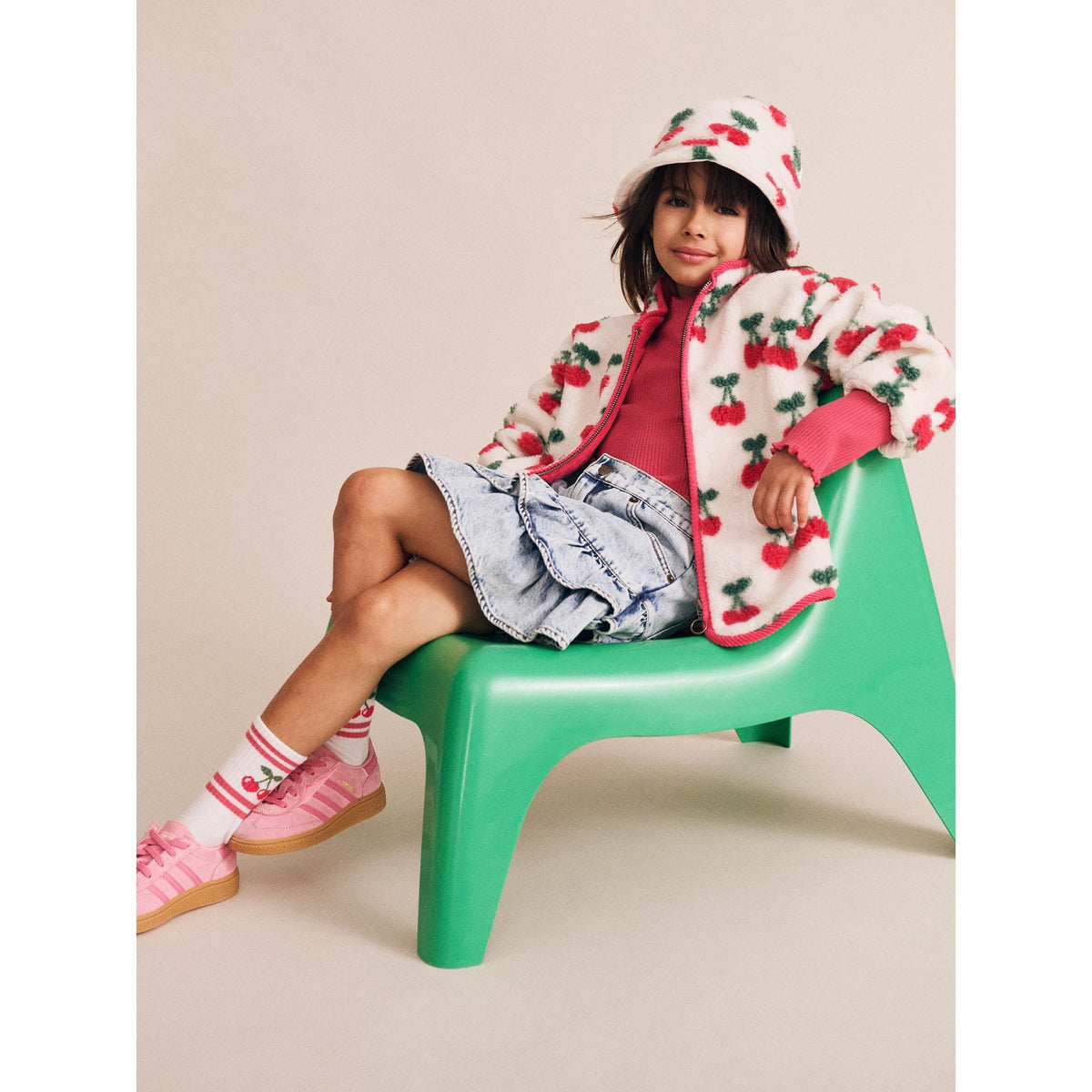 Very Cherry Sherpa Jacket