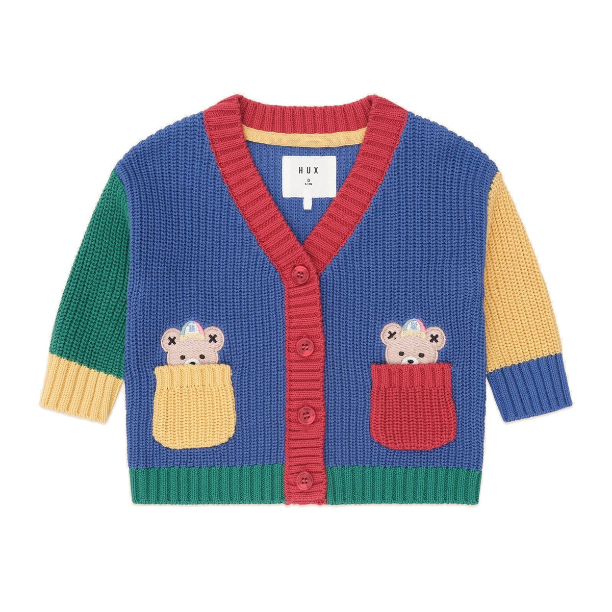 Colour Block Varsity Hux Cardi