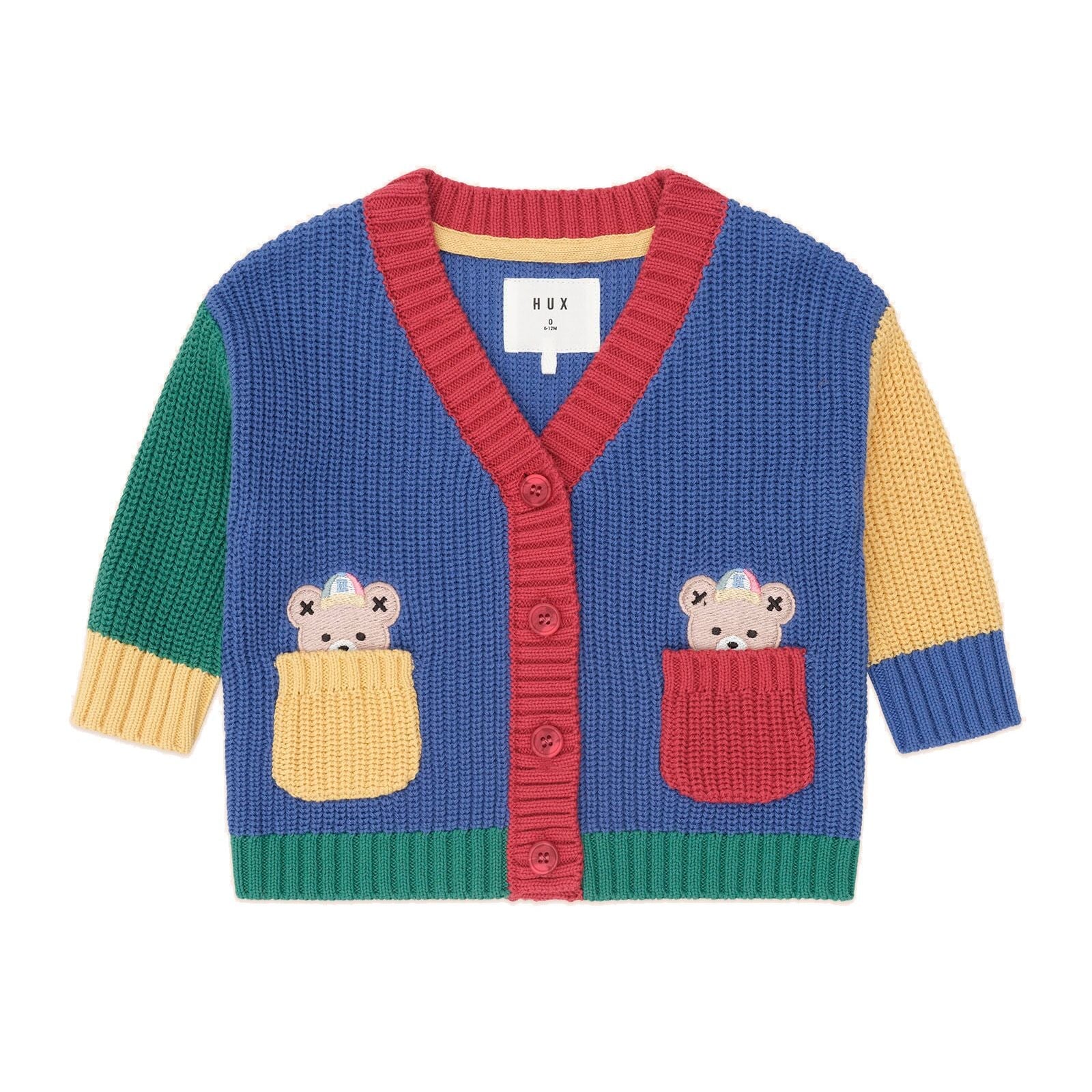 Colour Block Varsity Hux Cardi