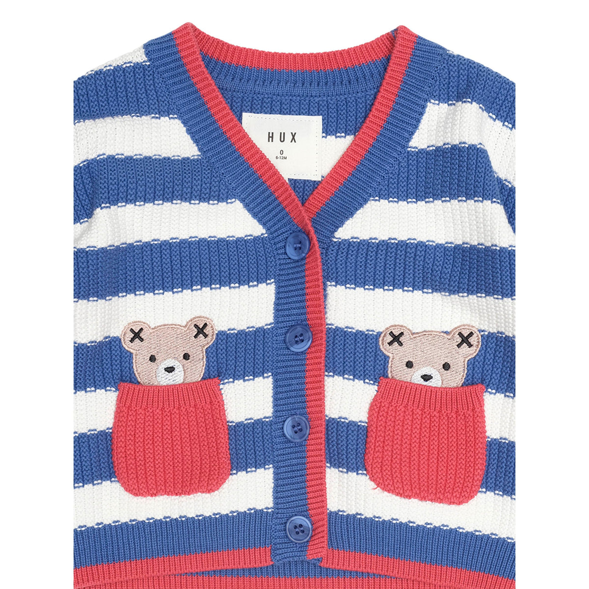 Nautical Stripe Peekaboo Hux Cardi