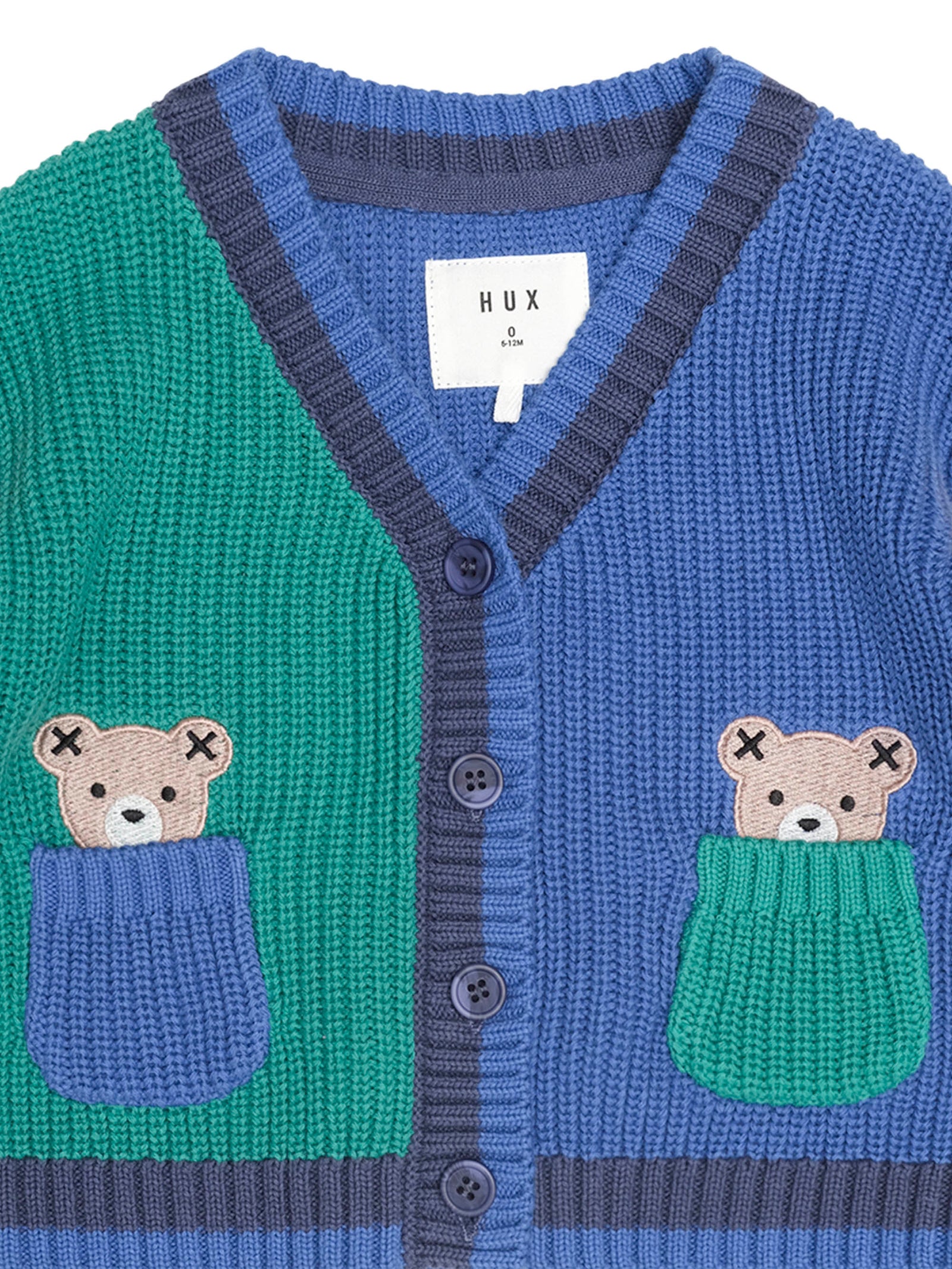 Colour Block Peekaboo Hux Cardi