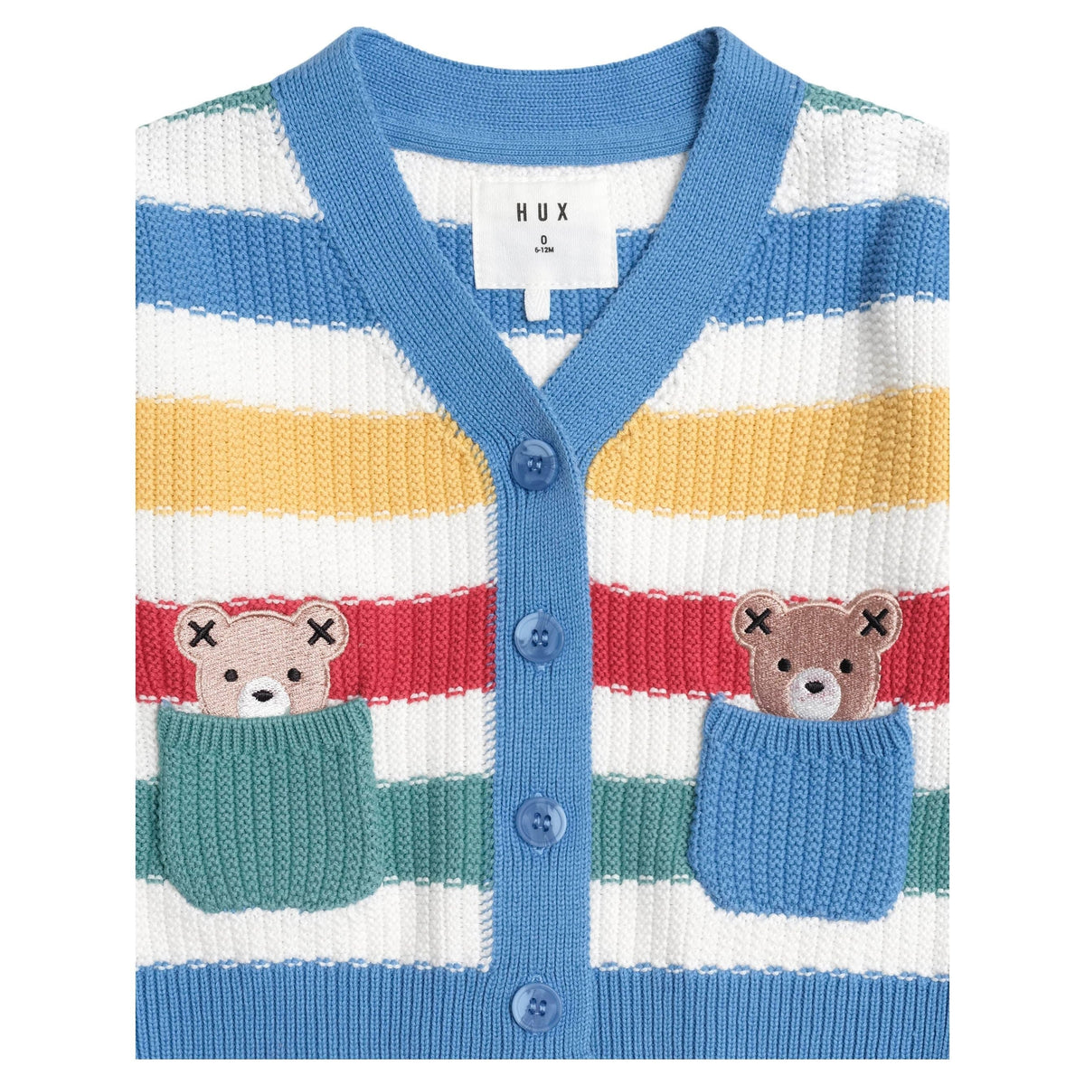 Peekaboo Hux Stripe Knit Cardi - Multi