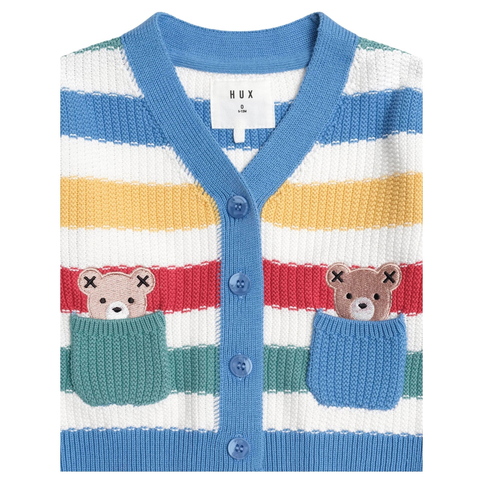 Peekaboo Hux Stripe Knit Cardi - Multi