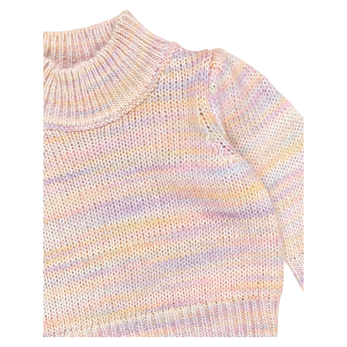 Rainbow Knit Puff Jumper